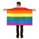 Rainbow Fan Cape Body Flag