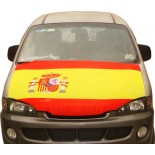 Spain Car Engine Hood Flag