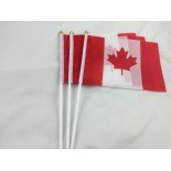 Canada Hand Waving Flag With Plastic Stick