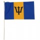 Fabric Custom Waving Flag With Plastic Pole