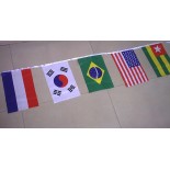 Wholesale Football Sports Polyester Bunting Flag
